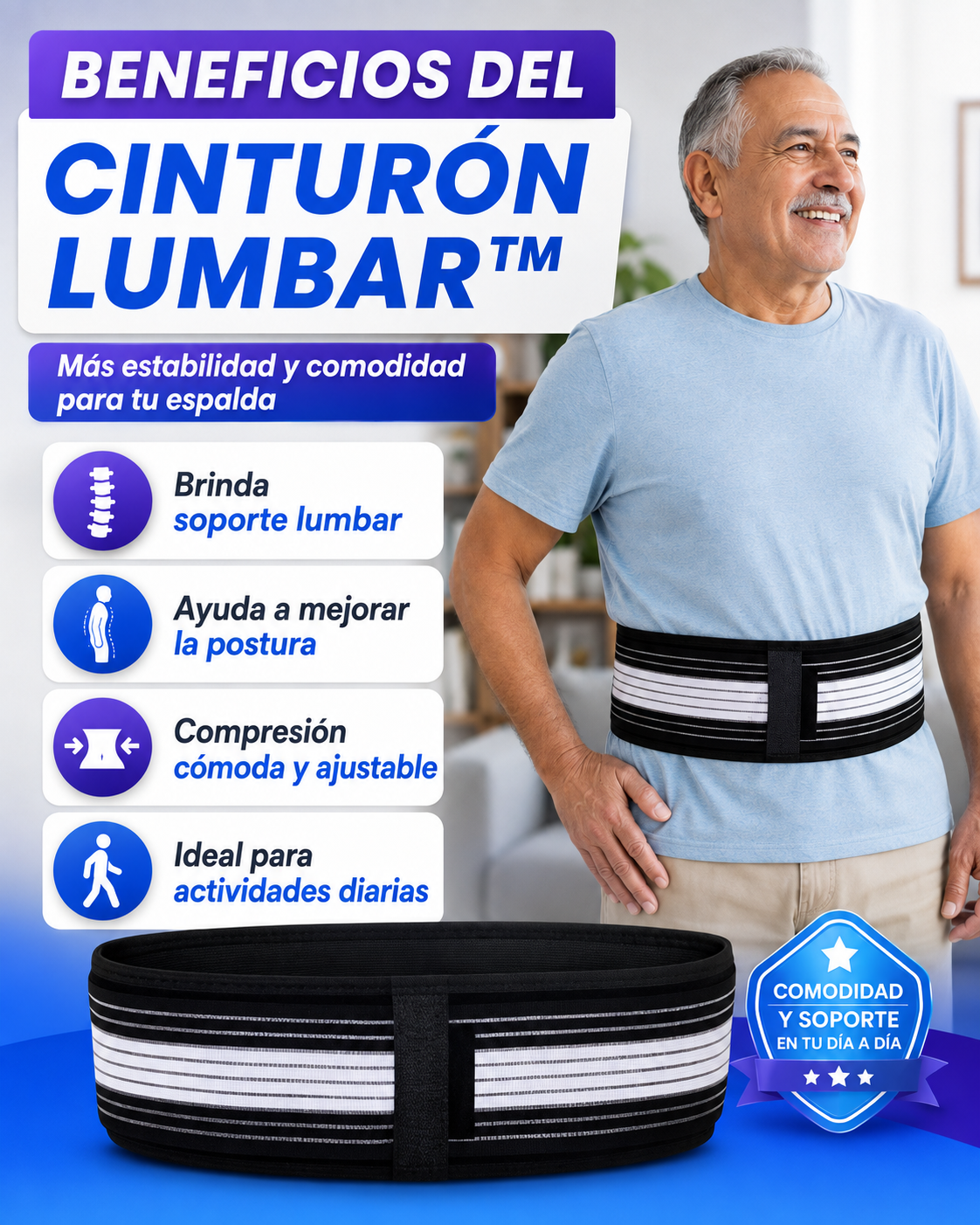 Cinturón Lumbar Ortopédico
