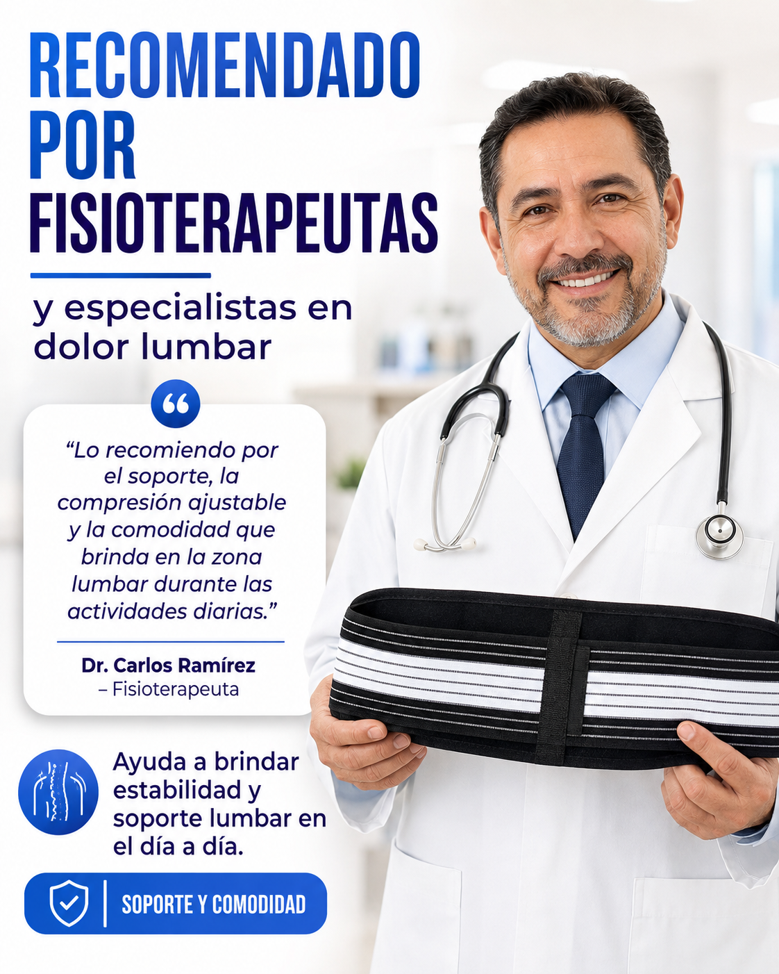 Cinturón Lumbar Ortopédico